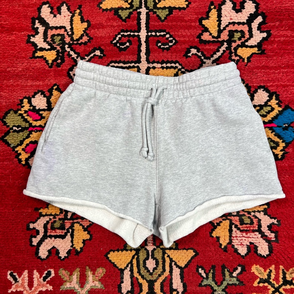 TNA Cozy Fleece Gray Women's Casual Boyfriend Shorts